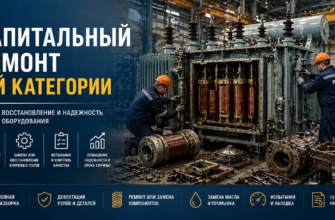 Капитальный ремонт трансформатора 1-й категории